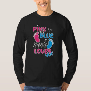 Camiseta Vovó Design Rosa ou Azul Nana Ama Você Grávida