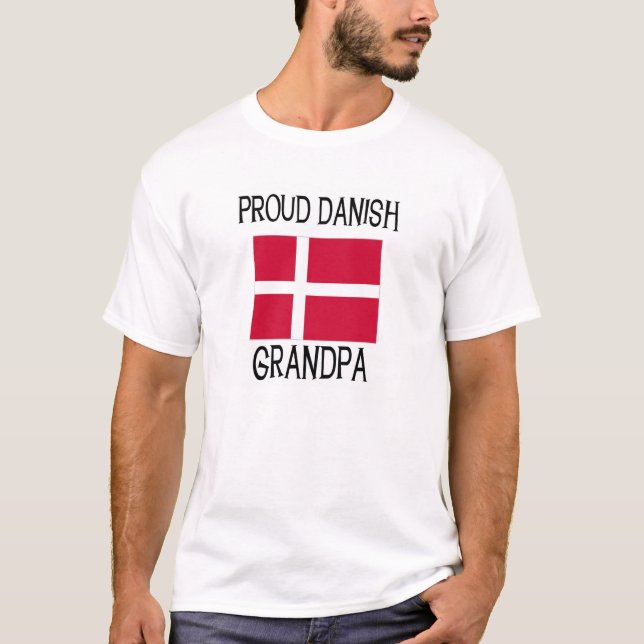 Camiseta Vovô dinamarquês orgulhoso (Frente)