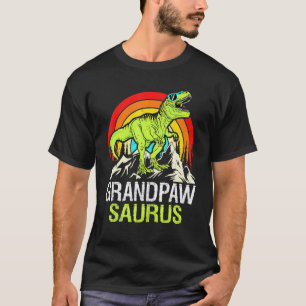 Camiseta Vovô Dinossauro Avô Avô Saurus Fa