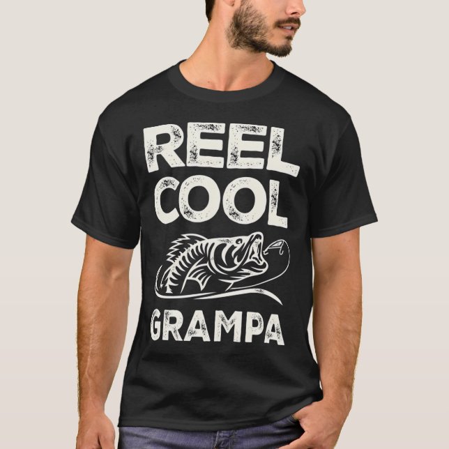 Camiseta Vovô Divertido de Pesca (Frente)