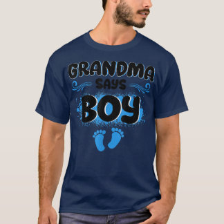 Camiseta Vovó diz Garoto, um belo anúncio de revelação de g