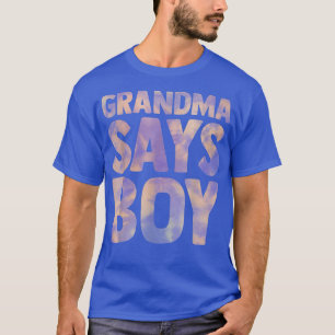Camiseta vovó diz sexo de garoto revela gravidez anunciada