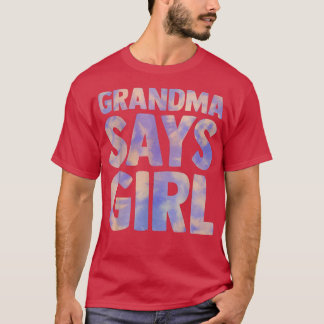 Camiseta vovó diz sexo feminino revela anúncio de gravidez