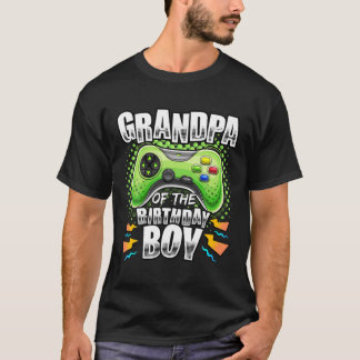 Camiseta Vovô Do Aniversário A Corresponder Ao Vídeo Ga