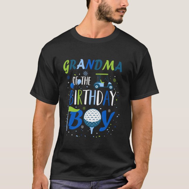 Camiseta Vovó do Aniversário Burlita em Um Golfe (Frente)