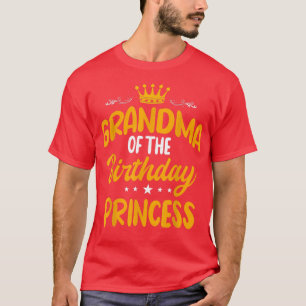 Camiseta Vovó do aniversário da Princesa Festa de aniversár