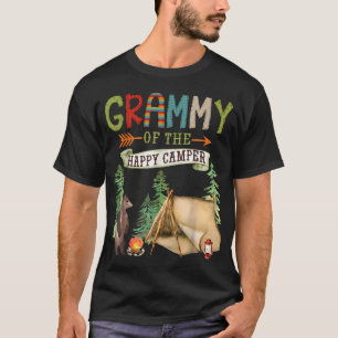 Camiseta Vovó Do Aniversário De Um Ano Do Feliz Acampante