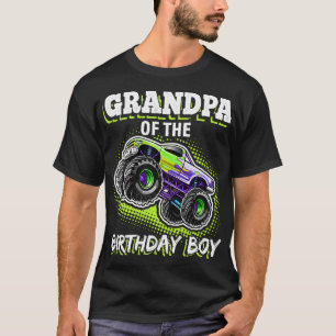 Camiseta Vovô do Aniversário do Monstro do Aniversário do A