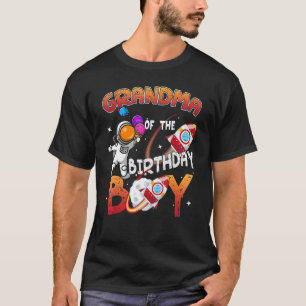Camiseta Vovó Do Aniversário Feliz Aniversário Engraçado A