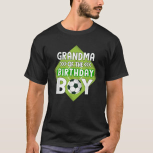 Camiseta Vovó Do Aniversário Garoto Vovó De Futebol Para Bi
