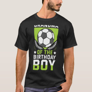 Camiseta Vovó Do Aniversário Jogador De Futebol De Bday Tea