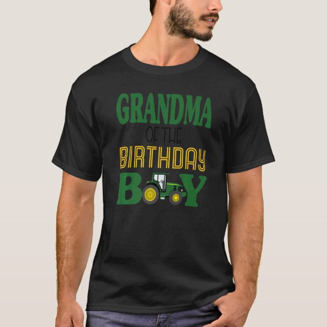 Camiseta Vovó do Aniversário para a Família de Testores de  (Frente)