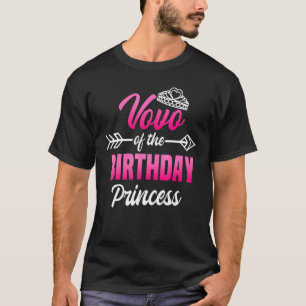 Camiseta Vovo Do Aniversário Princesa Festa De Bday Celebra