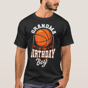 Camiseta Vovó Do Baile Do Tema De Basquete Do Aniversário