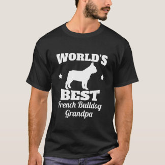 Camiseta Vovô do buldogue francês dos mundos o melhor