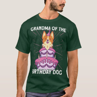 Camiseta Vovó Do Cachorro De Aniversário Cachorro-120