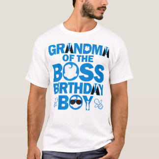 Camiseta Vovó Do Chefe Festa Da Família Birthday Boy