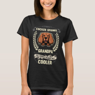 Camiseta Vovô Do Cocker Spaniel Como Um Avô Normal Só