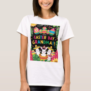 Camiseta Vovó do Dia do felz pascoa