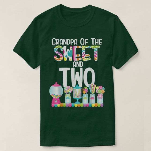 Camiseta Vovô do Doce e Dois Bolinhos de Aniversário (Frente do Design)