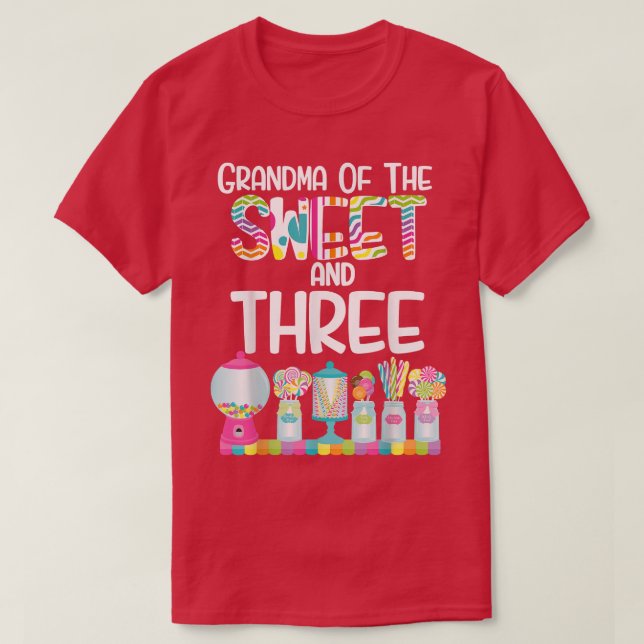 Camiseta Vovó do Doce e Três Doce Aniversário Loll (Frente do Design)