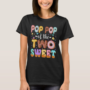 Camiseta Vovô do Donut da Menina de 2 Anos de Aniversário D