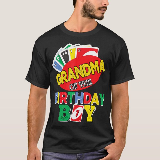 Camiseta Vovó Do Garoto Uno Aniversário Uno (Frente)