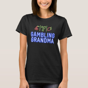 Camiseta Vovó do jogo Casino Slot Machine Sortuda Avô