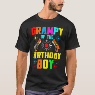 Camiseta Vovô Do Jogo De Lasertag De Aniversário Família Pl