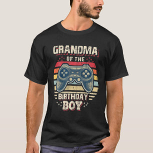 Camiseta Vovó Do Jogo De Vídeo De Aniversário Que Combina B