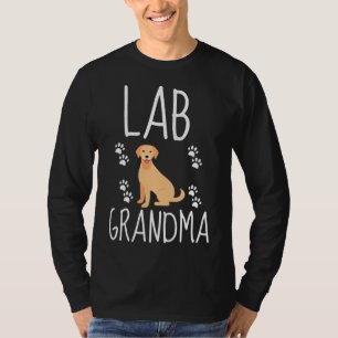 Camiseta Vovó do laboratório Vetor Labrador Retriever