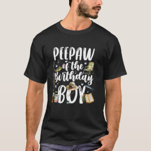 Camiseta Vovô Do Menino De Aniversário Família De Pesca Com