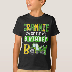 Camiseta Vovó Do Menino De Aniversário Tratores Caminhões F