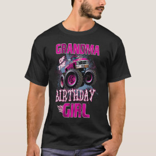 Camiseta Vovó do Monstro da Rapariga de Aniversário Nana 1