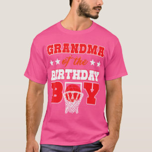 Camiseta Vovó Do Partido De Basquete Do Baile De Aniversári