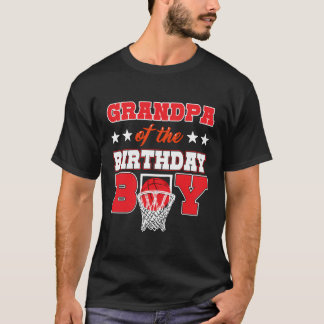 Camiseta Vovô Do Partido De Basquete Do Baile Do Garoto De 