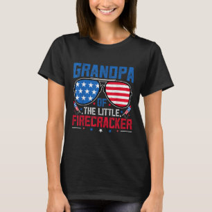 Camiseta Vovô Do Pequeno Bombeador Usa Bandeira 4° De