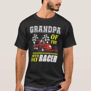 Camiseta Vovô Do Race Car Party Da Corrida De Aniversário