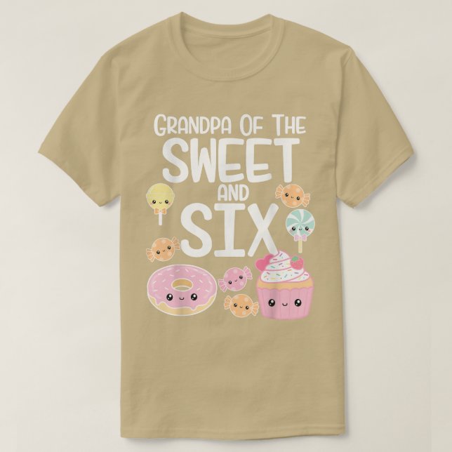 Camiseta Vovô Do Tema Doce E Si Candy Aniversário Don (Frente do Design)