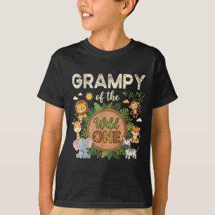 Camiseta Vovô do The Wild One Safari Primeiro Aniversário