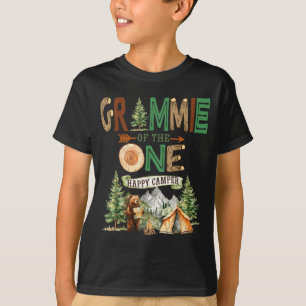 Camiseta Vovó do um acampante feliz no 1º aniversário