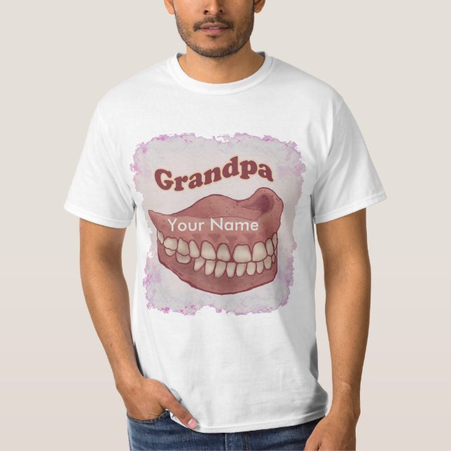 Camiseta Vovô dos dentes falsos (Frente)