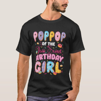 Camiseta Vovô Dos Dois Doces Donuts De Aniversário Da Menin