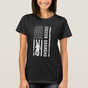 Camiseta Vovô Dos EUA Bandeira Avô De Jogador De Futebol
