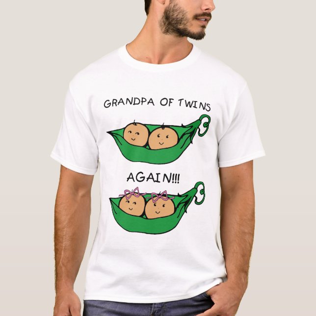 Camiseta Vovô dos gêmeos outra vez (Frente)