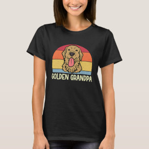 Camiseta Vovô Dourado Golden Retriever Vovô Cachorro para M