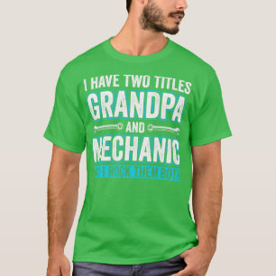 Camiseta Vovô e Garagem Mecânica Engraçada para consertar c