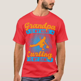 Camiseta Vovô é Meu nome Curling é Meu Jogo Engraçado Curle