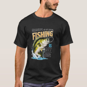 Camiseta Vovô é meu nome Pescar é meu jogo divertido pescad
