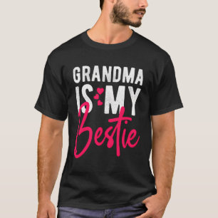 Camiseta Vovó É Minha Melhor Amiga De Corações.